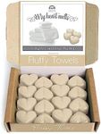 Fluffy Towels Wax Melts: 16 pcs Heart Shaped Melts Scented with Notes of Lemon, Apple, Lavender and Lily Fresh Wax Melt Set Plastic & Cruelty Free, Vegan & Pet Friendly.