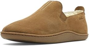 Clarks Home Mocc Suede Slippers In Tan Standard Fit Size 9