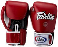 Fairtex Muay Thai Style Sparring Gloves, Red, 12-Ounce