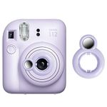 MUZIRI KINOKOO Close Up Lens Compatible for Fuji Instax Mini 12 Instant Camera with Self-Portrait Mirror - Fuji Mini 12 Selfie Lens Selfie Mirror - Purple