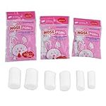 Nosebleed Stoppers, Cotton Nosebleed Plugs,Nose Bleed Stopper Kids,Bloody Nose Stoppers Kids,3 Bags Nose Cotton Pads Different Sizes Quickly Stop Bleeding Rolled Cotton Ball for Nosebleed, Cotton