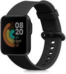 kwmobile Strap Compatible with Xiaomi Mi Watch Lite/Redmi Watch Strap - Replacement Silicone Watch Band - Black