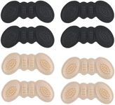 4 Pairs Heel Pads for Shoes, Heel Inserts for Women Anti-Slip Heel Grips Liner Protectors Cushions Inserts High Heel Comfort Pads for Too Big or Loose Shoes Women Men Blisters and Rubbing