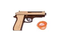 Technybirds M-9 Toy Gun(Pack of 3),Accurate and Safe Shooting Rubber Band Gun, Semi-Automatic Wooden Toy Gun,Toys for Kids, Teens,Toys for Boys and Girls,Indoor and Outdoor Shooting