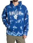 Calhoun NHL Surf & Skate Unisex Crystal Tie Dye Ultra-Soft Pullover Hoodie – The Sunset Collection (Medium, Toronto Maple Leafs)