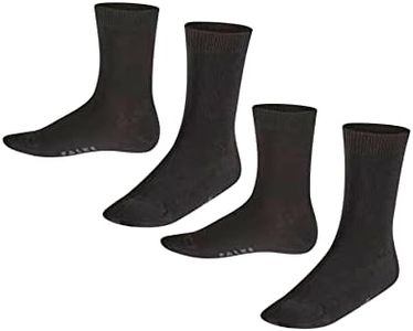 FALKE Unisex Kids Happy 2-Pack Socks, Breathable, Cotton, Crew Length, Lightweight, Fashionable Soft Clothing, Multicolor (Sortiment 0010), 7-9.5, 2 Pairs