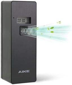 AIKE Automatic Air Fresheners Spray Dispenser – Programmable(Compatible with "Glade Automatic Air Freshener Refills 269 ml") – Ideal for Office, Airports, Gyms, Home AK1801 (Black)