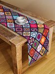 Alina Decor Polyester Canvas Digital Printed Table Runner for Dining and Center Table Home Decor Multicolor (Size: 13''X58''), Large