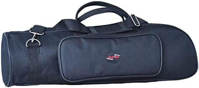 Professional Trumpet bag 600D Water-resistant Oxford Cloth Soft Carrying Case Foam Cotton Padded with Adjustable Shoulder bag - 4 Colors - Black
