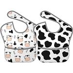 Qwalnely Cow Print Baby Stuff 2Pack