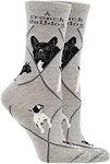 WHD French Bulldog Socks (Gray, Medium)