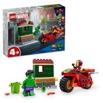 LEGO Marvel Iron Man with Bike and The Hulk Playset 76287 Building Blocks Toys for 4+ Gift for Boys and Girls
