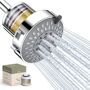JDO High Pressure Filtered Shower Head, 5 Modes Rain Showerhead with Filter