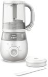 Philips Avent Premium 4-in-1 Steamer Blender, Baby Food Maker, Steam, Blend, Defrost, Reheat, Dishwasher Safe, Model SCF883/02