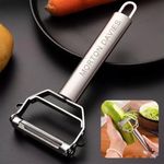 MORTON DAVIES 2 in 1 Stainless Steel Julienne Vegetable Peeler Multi-Functional Fruit & Veggie Shredder Slicer and Grater for Potatoes, Carrots, Cucumbers (DD2)