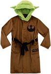 Star Wars Boys Robes | Yoda Kids Fleece RobeBrown Size 14