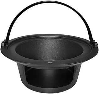 Upgrade Cast Iron Ash Can with Handle, Quantfire Charcoal Ash Basket Big Green Egg Accessories Must Haves Kamado Ash Pot Fits Large Big Green Egg