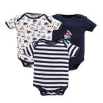 EIO New Born Baby Multi-Color Cotton Sleep Suit Romper Body Jumpsuti Body Suit for Boys and Girls Set of 3 (3-6 Months, Black)