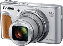 CANON POWERSHOT SX740HS PLATA CÁMARA DE FOTOS DIGITAL COMPACTA 20.3MP UHD ZOOM ÓPTICO 40x WIFI BLUETOOTH