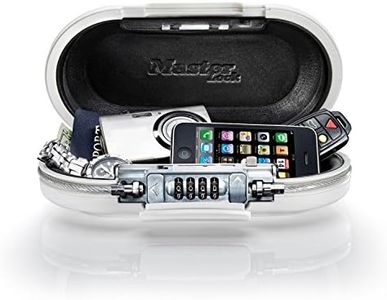 Master Lock 5900D Set Your Own Combination Portable Safe, 9-17/32 in. Wide, White