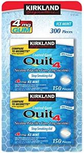 Kirkland Signature Quit Ice Mint Gum 4 mg, 300 Pieces