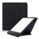 ZZOUGYY E-Reader Cover for Kobo Forma N782 8 inch (2018 Release Version),Ultra Slim Lightweight with Auto Sleep/Wake Up Function Folio Leather Case for KOBO Forma 2018 8" E-Book (TPU-Black)