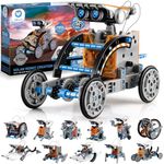Sillbird STEM 12-in-1 Education Solar Robot Toys for Boys Ages 8-13, DIY Building Science Experiment Kit Birthday Gifts for Kids 8 9 10 11 12 13 Years Old, Solar Powered by The Sun