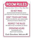 Funny Room Rules Sign - Cute Room D