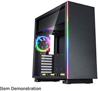 Rosewill ATX Mid Tower RGB Gaming Computer Case with Tempered Glass, RGB PC Fans, Excellent Cable Management and Airflow, Support for AIO Water Cooling, and Large Graphic Cards/VGA - Prism S500 (NP)