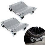 ABN Car Tire Dolly 2-Pack, 2 Wheel Dolly Set – 3,000 lbs pound Total Capacity Stake Dollies for Tow or Vehicle Storage