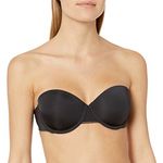 DKNY Women's Litewear Strapless, Black, 32DD