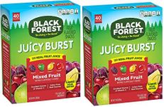 Black Forest Fruit Snacks Juicy Bursts, Mixed Fruit, 0.8-Ounce Bag (Pack of 80)