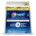 Crest 3D White Whitestrips Professional Effects, At-Home Teeth Whitening Kit, 22 Treatments, 13 Levels Whiter