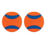 ChuckIt! Ultra Ball Dog Toy Ball Durable Rubber Dog Ball High Bounce Floating Chuck It Launcher Compatible Toy Balls For Dogs, 2 Pack, Small