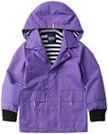 M2C Girls' Outdoor Light Windbreaker Jacket Hooded Raincoat 3T Purple