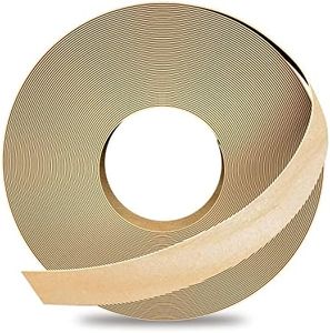 GSCIT Club Birch Edge Banding, 3/4 inch x 50ft roll of Veneer Pre-glued Flexible, Real Wood Tape Banding for Cabinet Repair Furniture Restoration