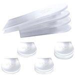 Soul Insole Heel Lift Inserts for Women and Men - 4 pcs Stackable Gel Heel Cushions – Premium Heel Lifts for Leg Length Discrepancy – Washable and Reusable Pads, Easy Application – (Small)