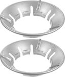 Gas Stove Wind Guard Support Stand, Stainless Steel Burner Protector, Silver, Pack of 2