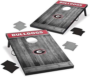 Wild Sports Collegiate Licensed 2’ x 3’ MDF Wood Cornhole Set - Bean Bag Toss with 2 Cornhole Boards and 8 Bean Bags - Outdoor Games & Activities for Backyard, Beach or NCAA Games Tailgate Party