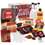 DIY Gift Kits Standard Hot Sauce Making Kit with 3 Recipes, All-Inclusive Set with Ghost Peppers for Making The Hottest Hot Sauce Kit for Adults! For Birthdays & Father's Day