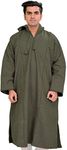 Exotic India Phiran for Men from Kashmir with Hood - Pure Wool (Nutmeg)