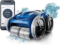 Polaris 9650iQ Sport Robotic Cleaner, Automatic Vacuum for InGround Pools up to 60ft, Smart App, WiFi, Amazon Alexa, 70ft Swivel Cable w/Strong Suction & Easy Access Filter Canister