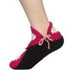 KCSOCKS Woolen Socks Handmade 100% Soft Pure And Natural Wool Socks Hand Knitted For Women Ladies Girls (Crochet Socks) - Medium