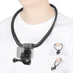 Taisioner POV/VLOG Smartphone Selfie Neck Holder Mount for GoPro AKASO Action Camera and Cell Phone Video Shoot Improved Version