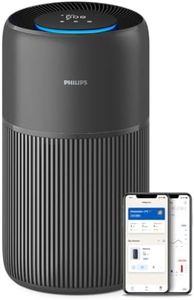 Philips Air Purifier 2200 Series, HEPA NanoProtect + Active Carbon Filter, CADR 420m³/h for 109m², Allergy sufferers, Ultra-quiet, Intelligent and Long-lasting filter (AC2221/13)