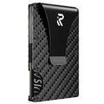 RealPlus Carbon Fiber Wallet, RFID Blocking Card Holder for Men, Minimalist Money Clip-Gifts for Men, Fathers, Boyfriends Birthday