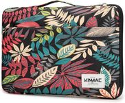 Kinmac 360° Protective Water Resistant Laptop Sleeve case Bag with Handle (Black Maple, 15 inch-15.6 inch)