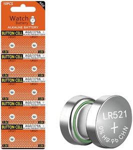 10PCS SR521SW AG0 Coin Battery 379 LR521 Alkaline Battery 1.5V Button Coin Cell Watch Battery 25pc 2032