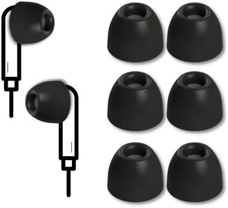 Comply 500 Series Round 2.0 Foam Ear Tips for KZ ZS10 Pro, ZSX, AKG N5005, Moondrop Aria, Kato & Chu, FiiO FH7 and More! | Ultimate Comfort | Unshakeable Fit | TechDefender| Medium, 3 Pairs