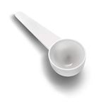 10 Gram 5 White Measuring Smidgen Micro Scoop 20 Ml PP Lab Measuring Mini Spoons for Powder Measurement or Baking - Static-free Plastic Tiny Scoops for Grams Small Measure